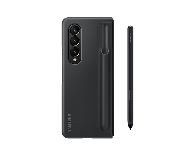 Samsung Galaxy Z Fold4 Standing Phone Cover With Pen Black EF-OF93PCBEGWW (New / Open Box)