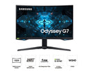 Samsung 32'' Gaming Monitor G73TF QHD 240Hz Curved Odyssey LC32G73TQSRXXU (New / Open Box)