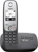 Gigaset A415A DECT GAP Cordless Analogue Answerphone Hands-Free Black (Renewed)