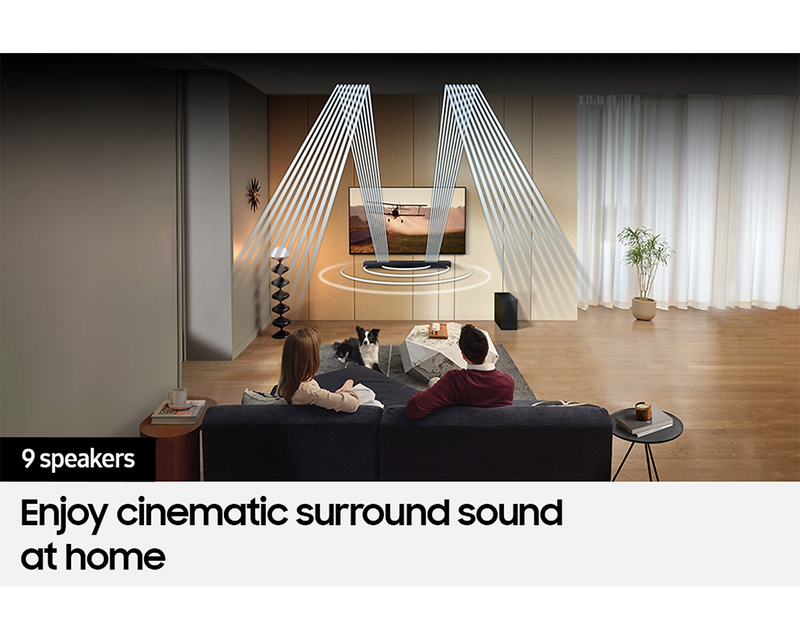 Samsung Cinematic Soundbar With Subwoofer Dolby Atmos Q-Symphony HW-Q600C/XU (New)