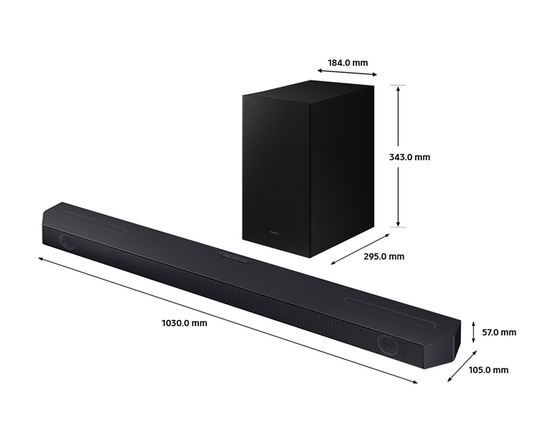 Samsung Cinematic Soundbar With Subwoofer Dolby Atmos Q-Symphony HW-Q600C/XU (New)