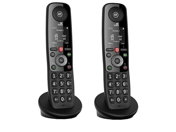 BT Digital Voice Essential Twin Cordless Phone HD Voice Multi Call (Renewed)