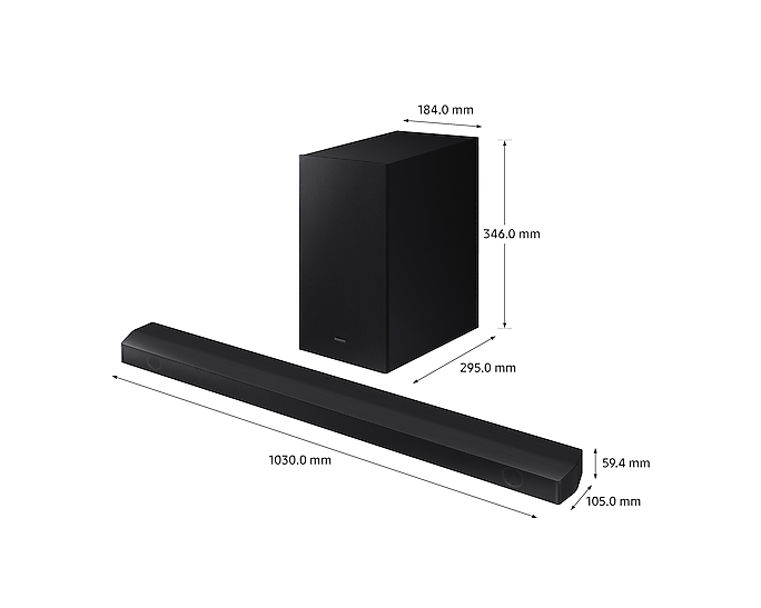 Samsung 3.1Ch Soundbar With Wireless Subwoofer 430W Virtual DTS:X HW-B650/XU (New)