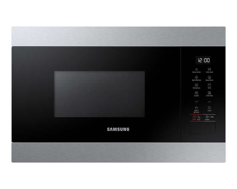 Samsung 22L Built-In Microwave Grill 850W Smart Humidity Sensor MG22M8274AT/E3 (Renewed)