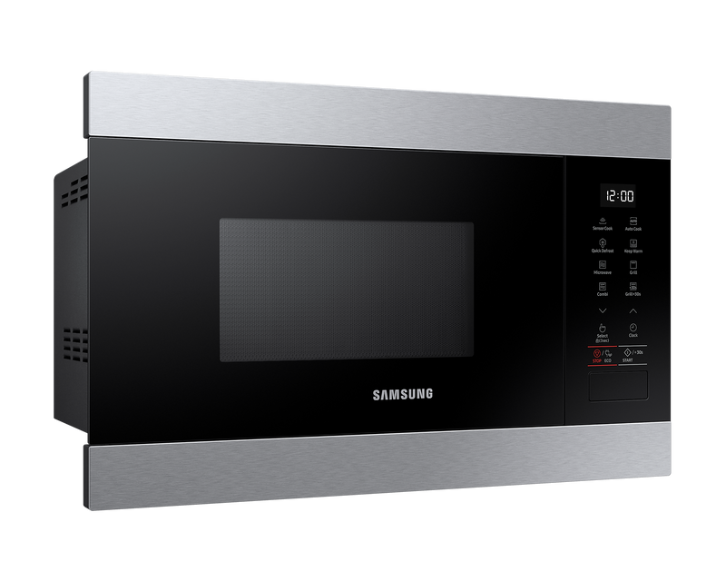 Samsung 22L Built-In Microwave Grill 850W Smart Humidity Sensor MG22M8274AT/E3 (Renewed)