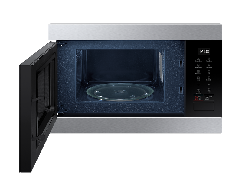 Samsung 22L Built-In Microwave Grill 850W Smart Humidity Sensor MG22M8274AT/E3 (Renewed)