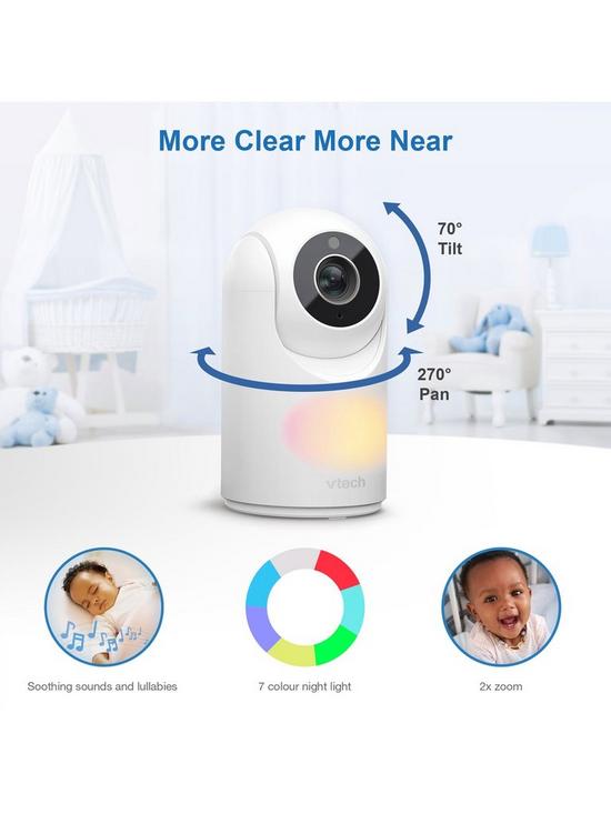 VTech VM3263 2.8'' Video Baby Monitor With Night Light Pan & Tilt (Renewed)