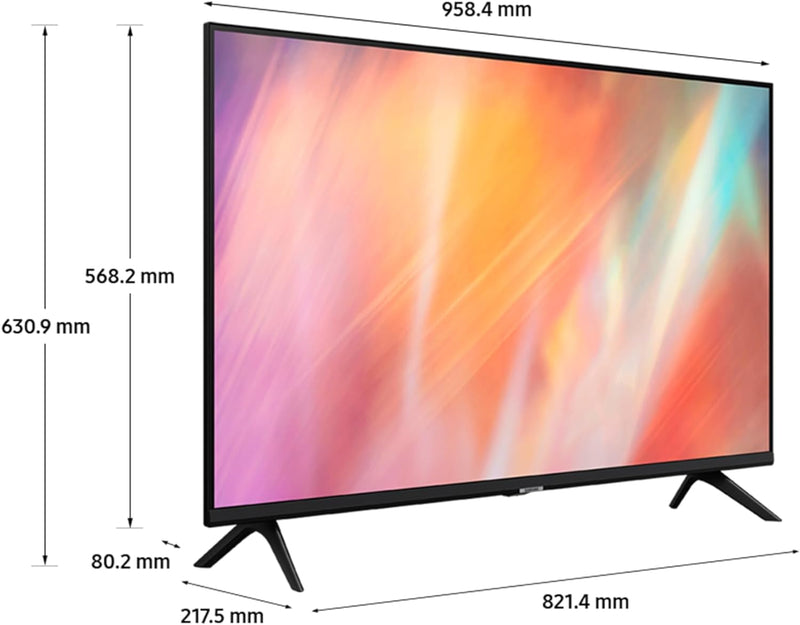 Samsung 43'' Smart TV AU7020 UHD 3840x2160 4K HDR Q-Symphony UE43AU7020KXXU (New)