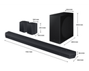 Samsung 9.1.4 Cinematic Soundbar With Subwoofer And Rear Speakers HW-Q930C/XU (New)