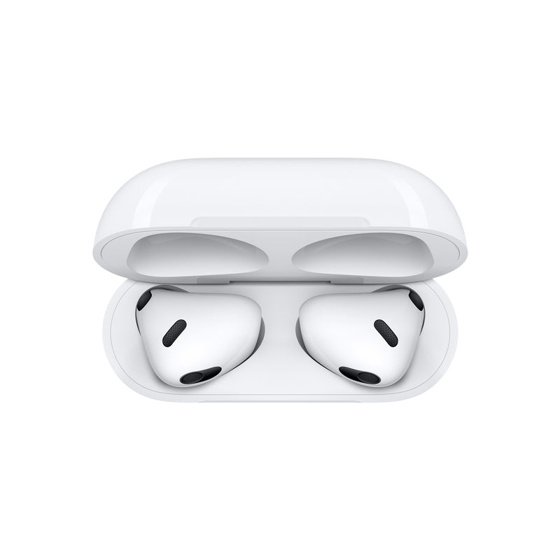 Apple AirPods Headphones (3rd Gen) With MagSafe Charging Case White MME73ZM/A (Renewed)