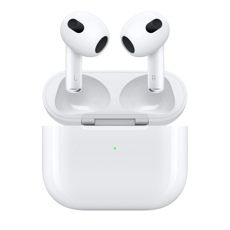 Apple AirPods Headphones (3rd Gen) With MagSafe Charging Case White MME73ZM/A (Renewed)