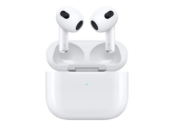Apple AirPods Headphones (3rd Gen) With Lightning Charging Case White MPNY3ZM/A (Renewed)
