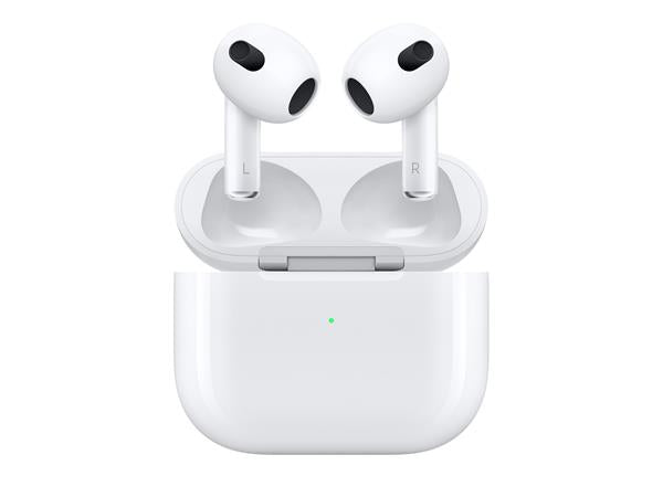 Apple AirPods Headphones (3rd Gen) With Lightning Charging Case White MPNY3ZM/A (Renewed)