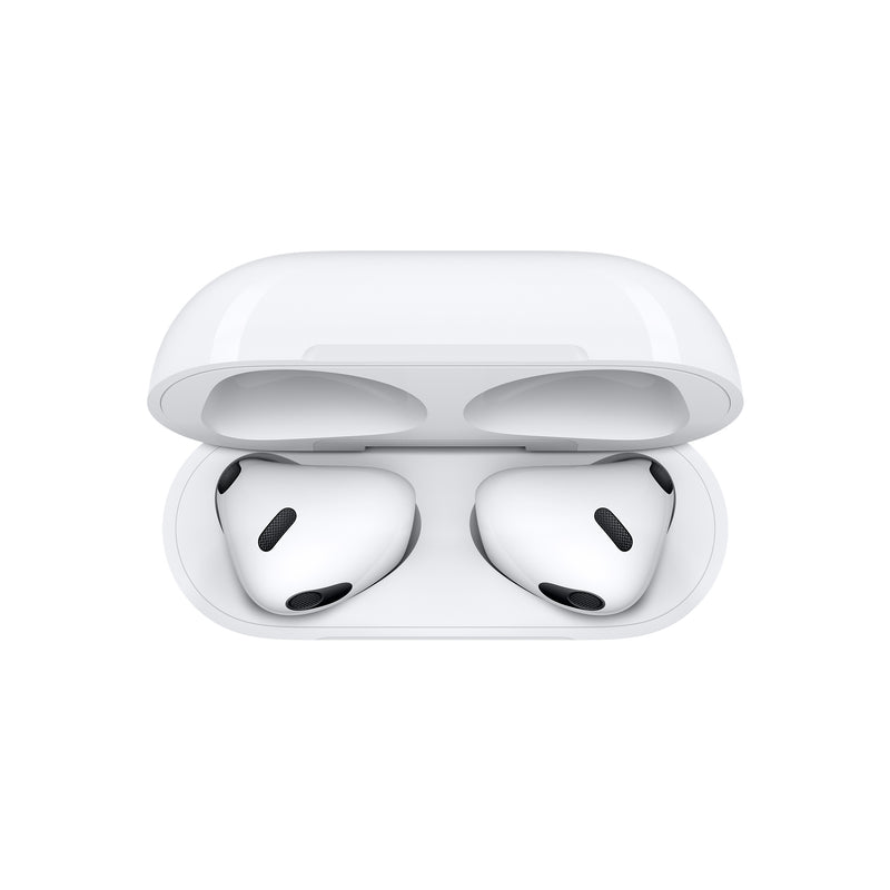 Apple AirPods Headphones (3rd Gen) With Lightning Charging Case White MPNY3ZM/A (Renewed)