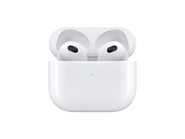 Apple AirPods Headphones (3rd Gen) With Lightning Charging Case White MPNY3ZM/A (Renewed)