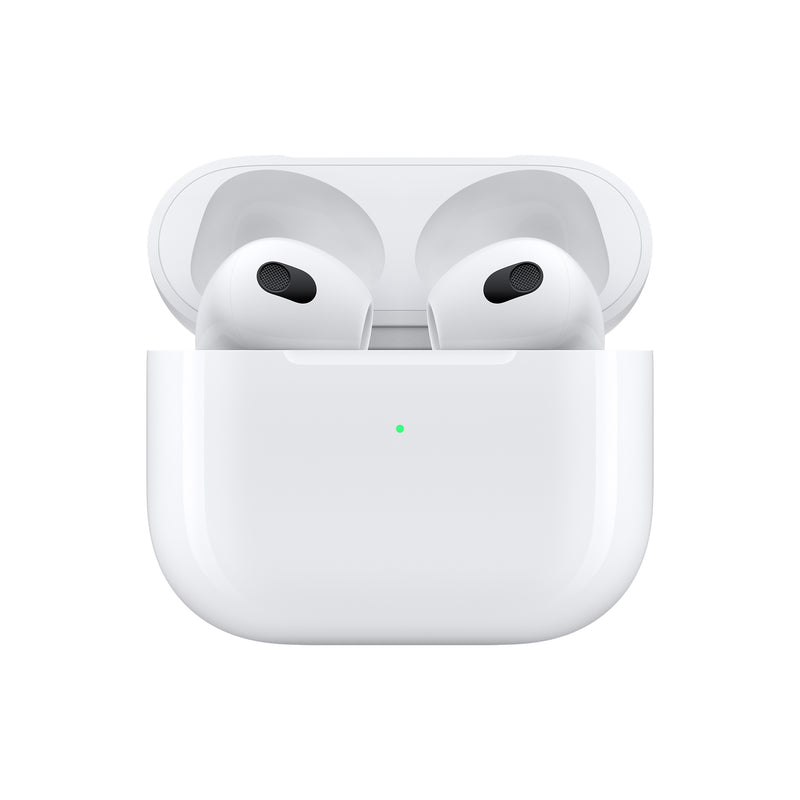 Apple AirPods Headphones (3rd Gen) With Lightning Charging Case White MPNY3ZM/A (Renewed)