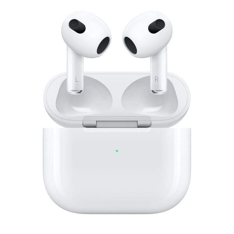 Apple AirPods Headphones (3rd Gen) With Lightning Charging Case White MPNY3ZM/A (Renewed)