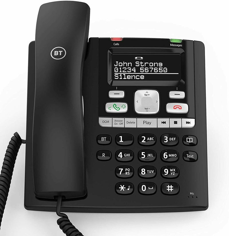 BT Paragon 650 Corded Telephone With Answermachine - 032116 (New)
