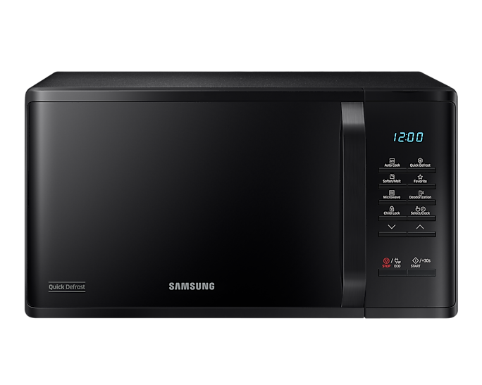 Samsung Solo Microwave Oven 800W 23L Quick Defrost Black MS23K3513AK/EU (New)