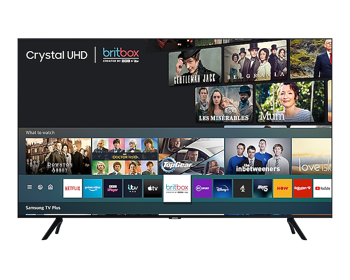 Samsung UE43TU8000KXXU Crystal UHD 4K HDR Smart TV BT Sport Netflix Prime (Renewed)