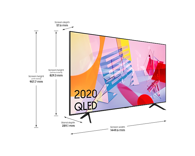 Samsung QE65Q60TAUXXU 65'' QLED 4K Quantum HDR Smart TV (Renewed)