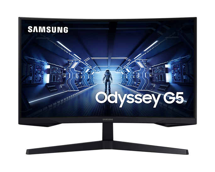 Samsung LC27G55TQWUXEN 27 Inch WQHD Gaming Monitor With 1000R Curved Screen (Renewed)