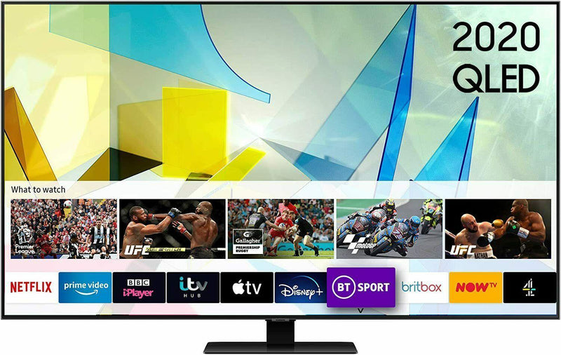 Samsung QE49Q80TATXXU 2020 49'' Q80T QLED 4K HDR 1500 Smart TV With Tizen OS (Renewed)