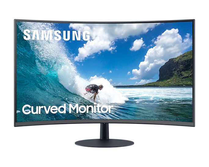 Samsung LC24T550FDUXEN 24 Inch Curved Full HD Monitor 1920 x 1080 (Renewed)