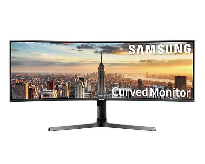 Samsung LC43J890DKUXEN 43 Inch Ultra WQHD Curved USB-C Monitor With Speakers (New)