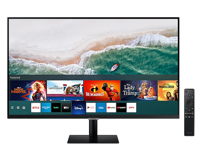 Samsung 27'' LS27AM500NUXEN Full HD Smart Monitor With Speakers And Remote (New)