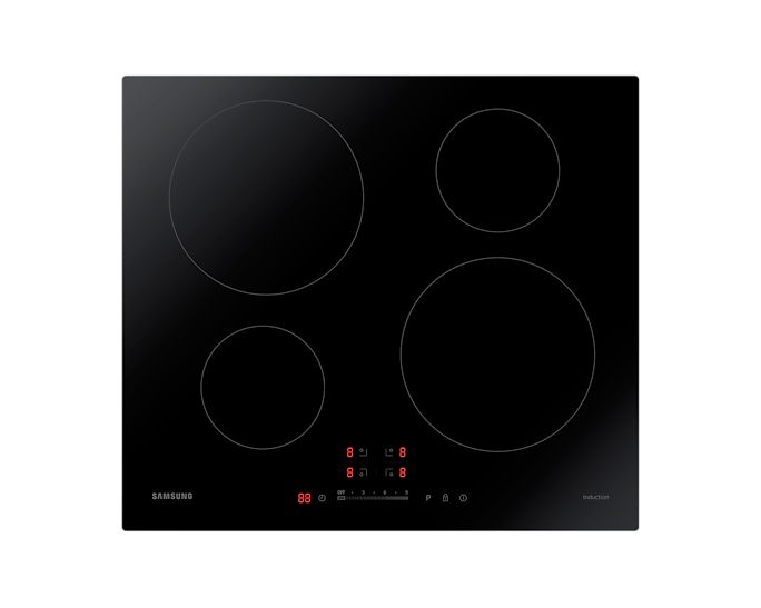 Samsung Ceramic Electric Induction Hob Four Zone Touch Control NZ64H37070K/EU (New)