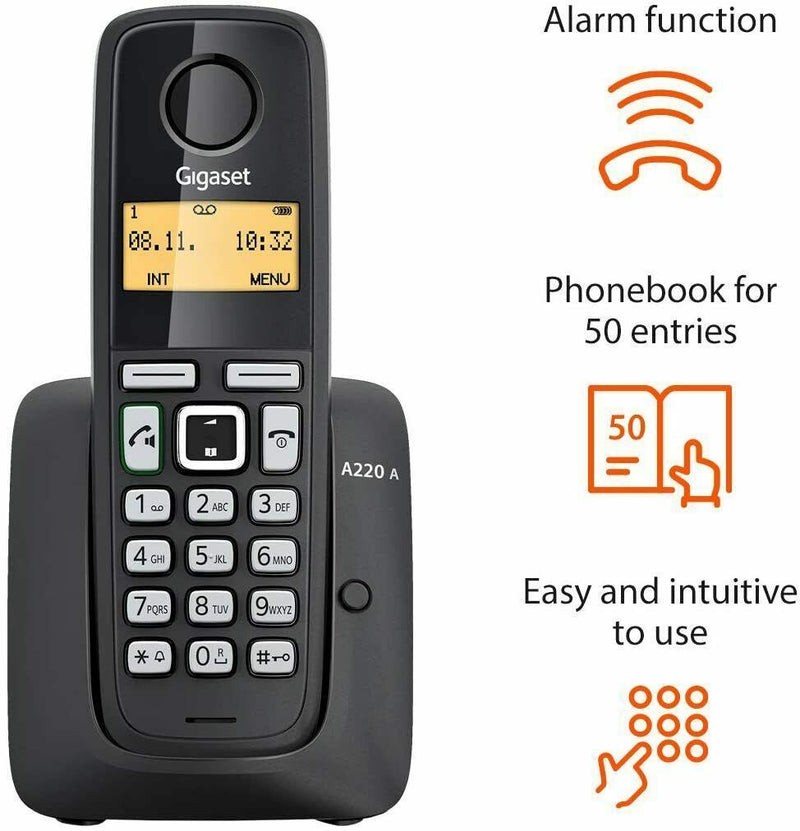 Gigaset A220A Cordless Home Phone with Answer Machine (New)