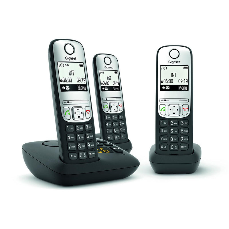 Gigaset A690A Trio Cordless DECT Home Telephone With Answering Machine Speakerphone (Renewed)