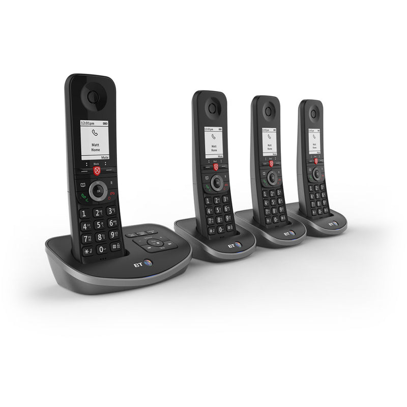BT Advanced Quad Digital Cordless Phone Nuisance Call Blocker Answering Machine (Renewed)