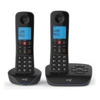 BT Essential Twin Cordless Home Phone Nuisance Call Blocking Answering Machine (Renewed)