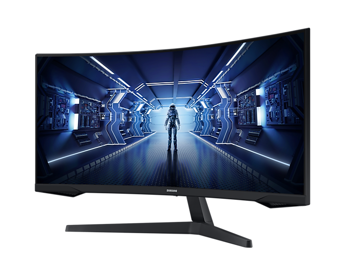 Samsung LC34G55TWWUXEN 34'' Odyssey G5 WQHD Gaming Monitor 1000R Curved Screen (Renewed)