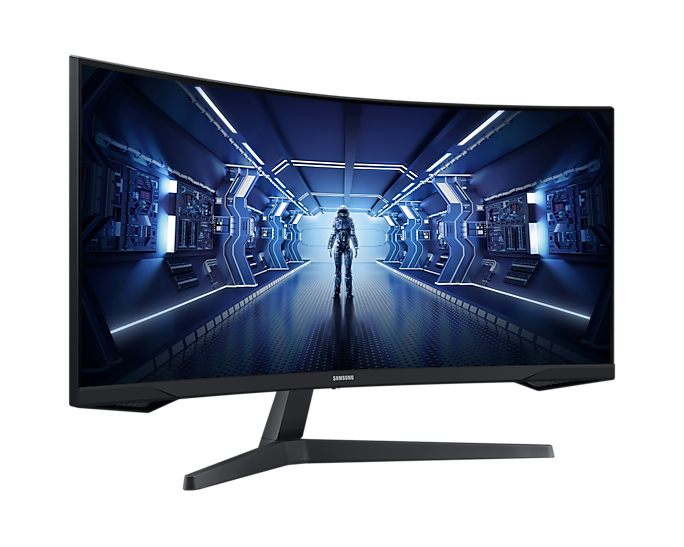 Samsung LC34G55TWWUXEN 34'' Odyssey G5 WQHD Gaming Monitor 1000R Curved Screen (Renewed)