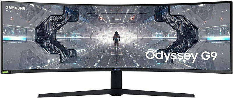 Samsung 49 Inch Odyssey G9 Curved QLED Dual-QHD 32:9 Gaming Monitor Black White (New)