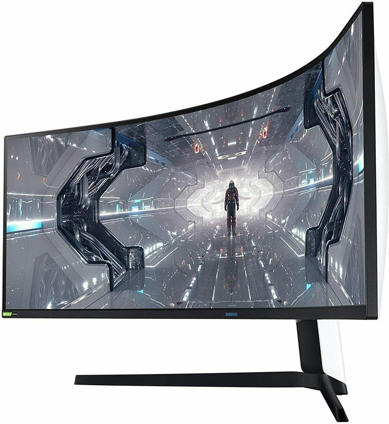 Samsung 49 Inch Odyssey G9 Curved QLED Dual-QHD 32:9 Gaming Monitor Black White (New)
