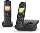 Gigaset A270A Duo DECT Cordless Phone With Answering Machine (Renewed)