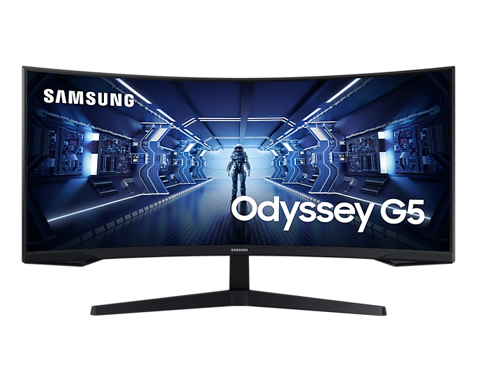 Samsung LC34G55TWWUXEN 34'' Odyssey G5 WQHD Gaming Monitor 1000R Curved Screen (New)