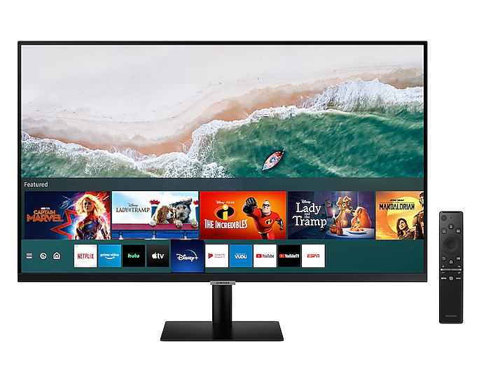 Samsung LS32AM500NRXXU 32'' M50A Full HD Smart Monitor With Speakers & Remote (Renewed)