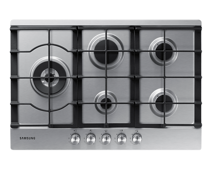 Samsung Built-In Gas Hob 5 Burner Safety Shutoff Stainless Steel NA75J3030AS/EU (New)