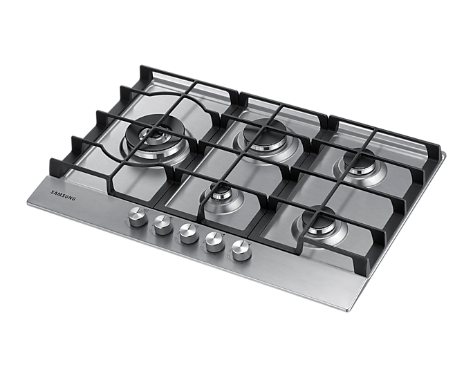 Samsung Built-In Gas Hob 5 Burner Safety Shutoff Stainless Steel NA75J3030AS/EU (New)