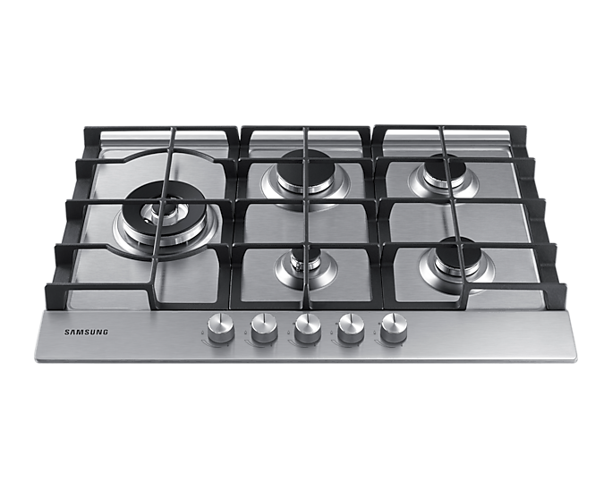 Samsung Built-In Gas Hob 5 Burner Safety Shutoff Stainless Steel NA75J3030AS/EU (New)