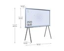 Samsung QE43LS01TBUXXU 43 Inch The Serif QLED 4K HDR Smart TV In Cotton Blue (Renewed)
