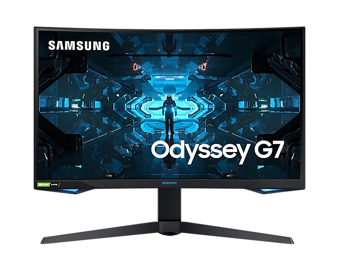 Samsung Odyssey G7 LC27G73TQSRXXU 27'' 1000R Curved Gaming Monitor (Renewed)