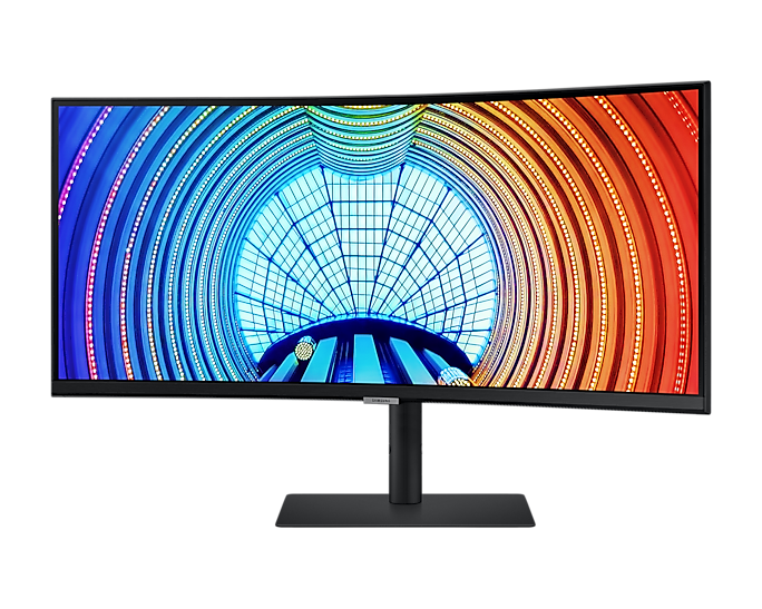 Samsung 34'' Curved Monitor LS34A650UXUXXU S65UA UWQHD USB-C 3440x1440 (Renewed)