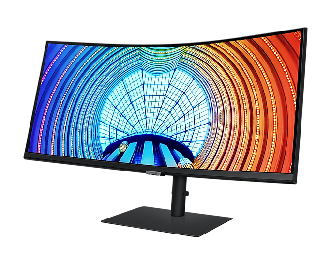 Samsung 34'' Curved Monitor LS34A650UXUXXU S65UA UWQHD USB-C 3440x1440 (Renewed)