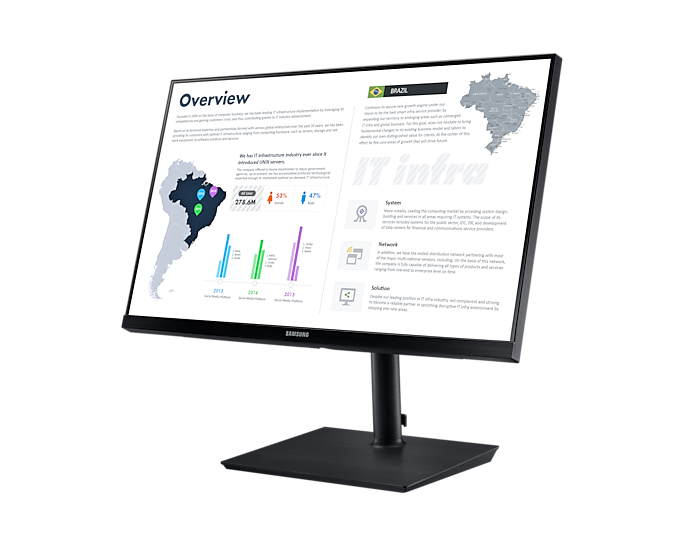 Samsung LF27T850QWUXEN 27'' Professional Monitor With WQHD Resolution (Renewed)